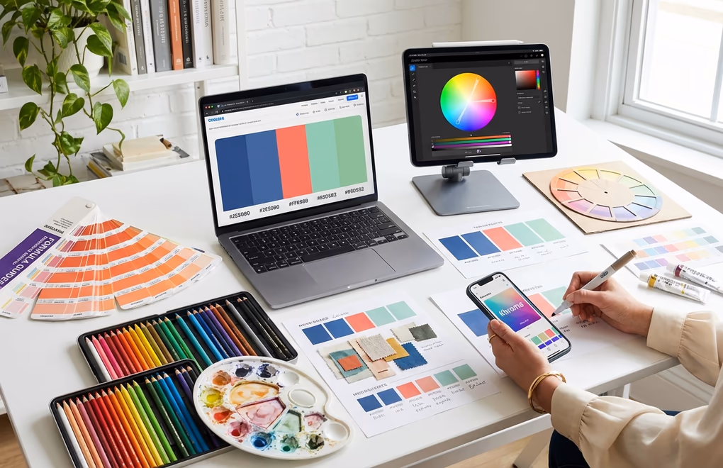color palette tools, Coolors, Adobe Color
