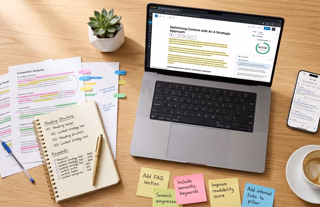 content optimization, AI content strategy, SEO workflow