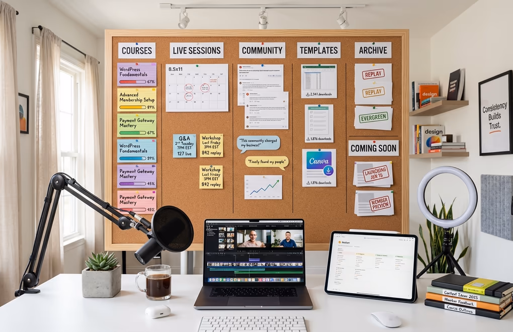 Content strategy for WordPress membership site retention