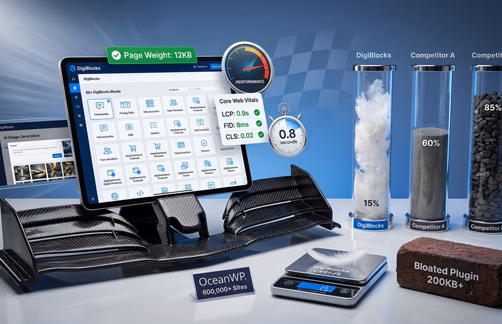 DigiBlocks, performance optimization, lightweight blocks