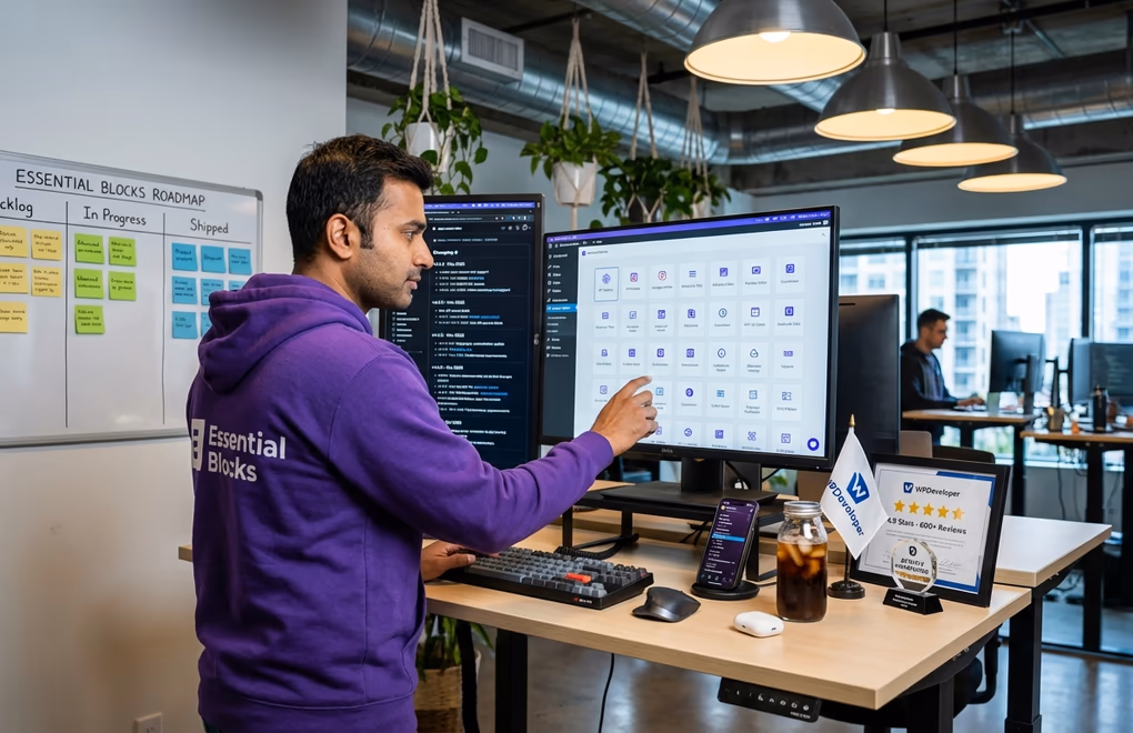 Essential Blocks, feature rich, active development