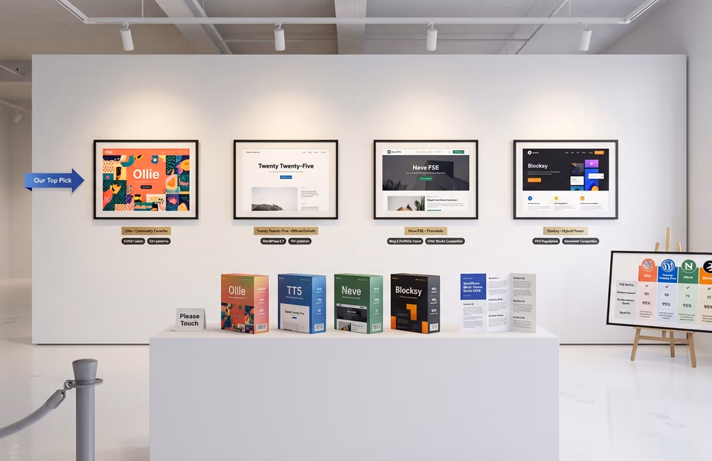 Best WordPress Block Themes for Full Site Editing in 2026 8 Ollie, Twenty Twenty-Five, Neve FSE, Blocksy