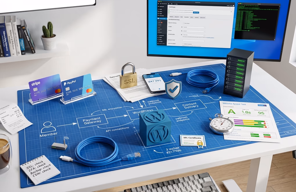 Payment gateway setup for WordPress membership site