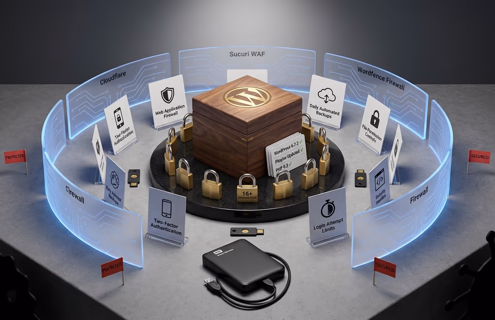 security hardening, WordPress protection