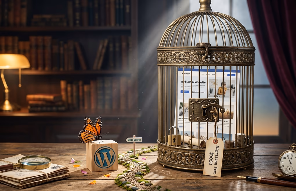 AI Website Builder vs WordPress: The Scalability Problems Nobody Warns You About 1 vendor lock-in, platform dependency, WordPress freedom