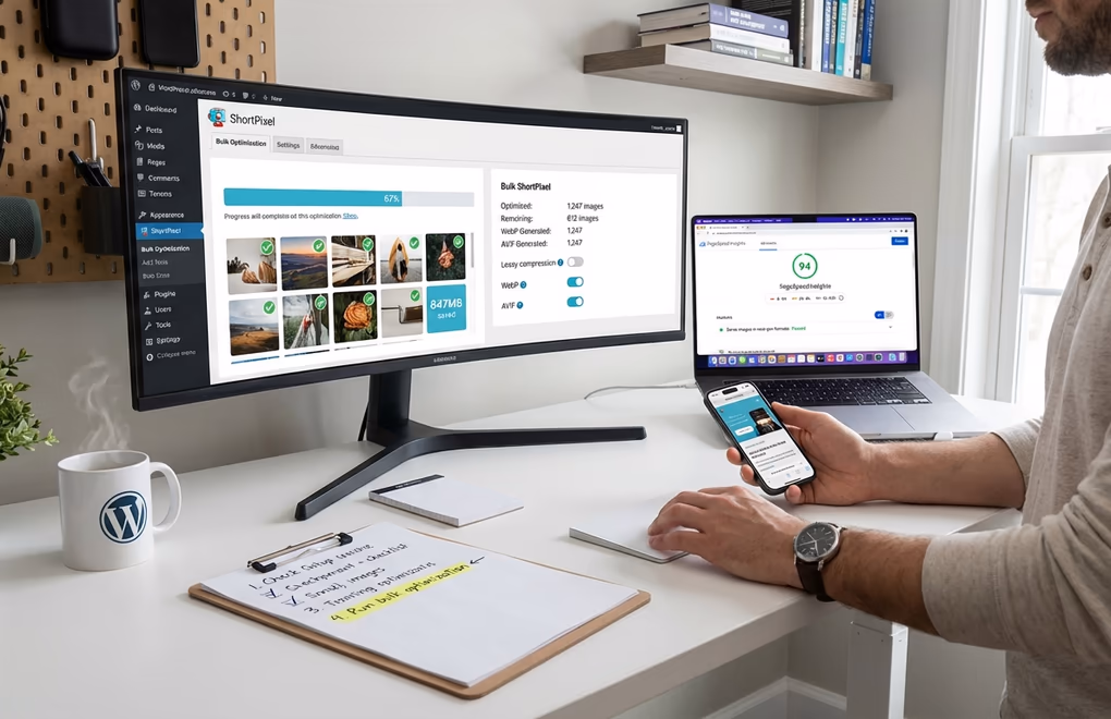 WordPress optimization setup workflow