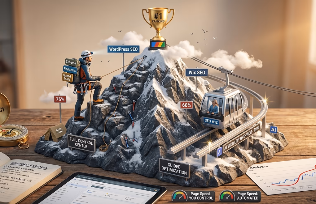 WordPress SEO, Wix SEO, search rankings