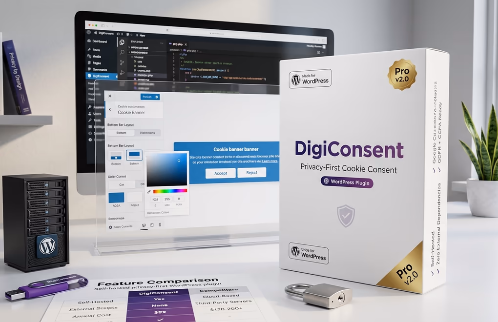 DigiConsent plugin, self-hosted privacy, WordPress cookie consent