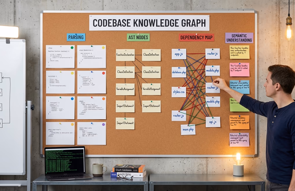 knowledge-graphs-codebase How AI code diving works with knowledge graphs and codebase indexing