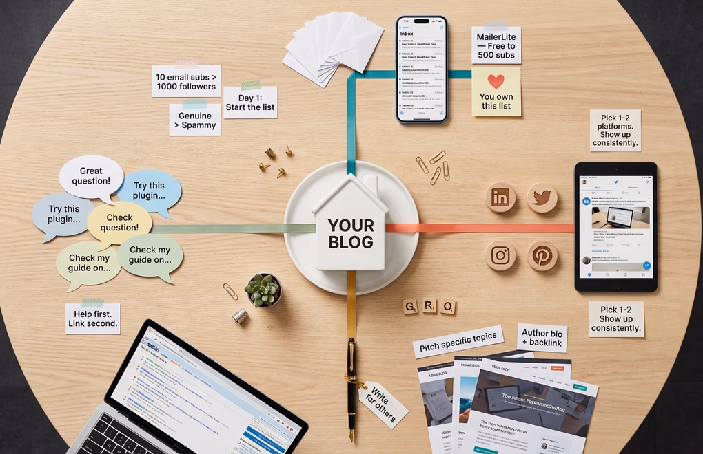 blog audience, email marketing, social media growth