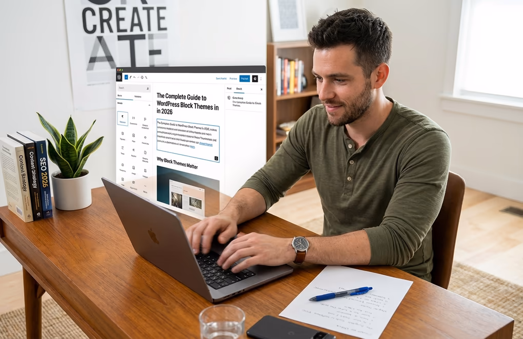 blog writing, WordPress editor, first blog post