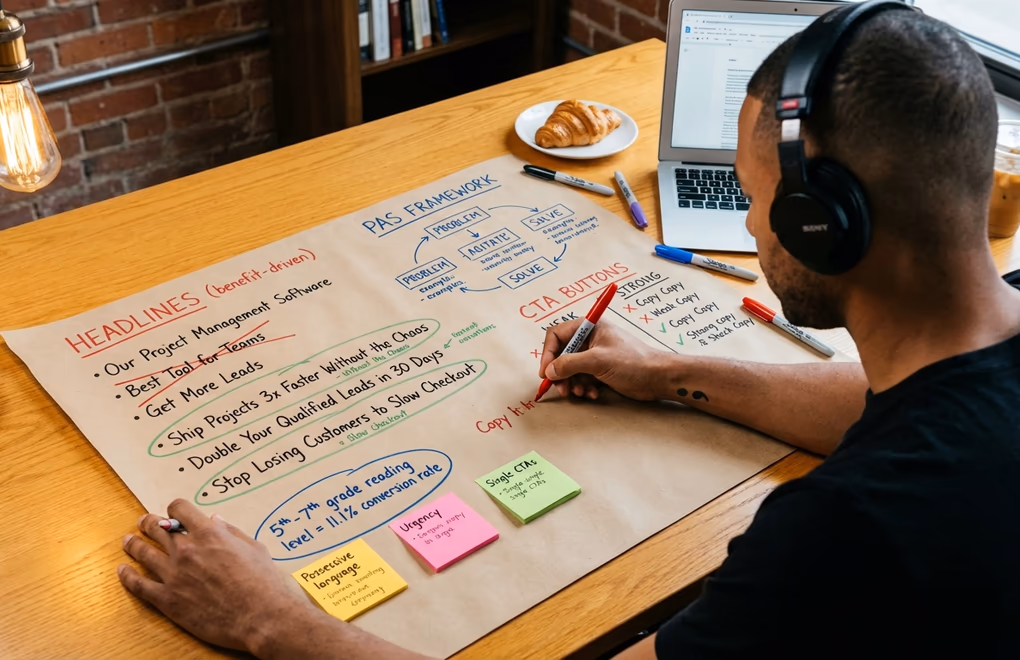 How to Design a WordPress Landing Page That Converts (Without a Page Builder) 6 landing page copywriting, CTA optimization