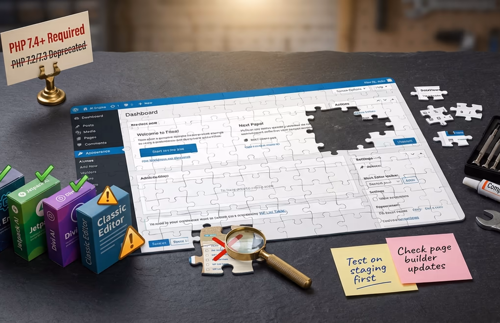 plugin compatibility, WordPress update