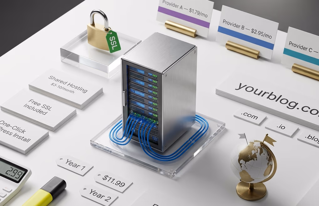 web hosting, domain registration, WordPress hosting