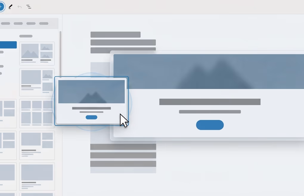Adding a WordPress block pattern from the inserter Patterns tab