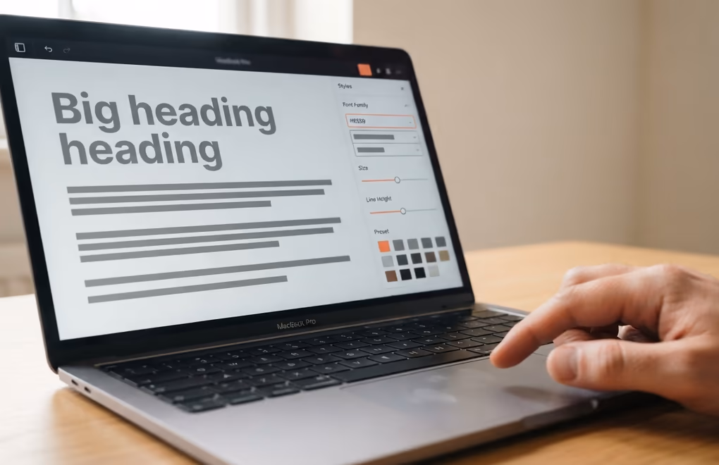 changing WordPress fonts in the Site Editor Styles panel